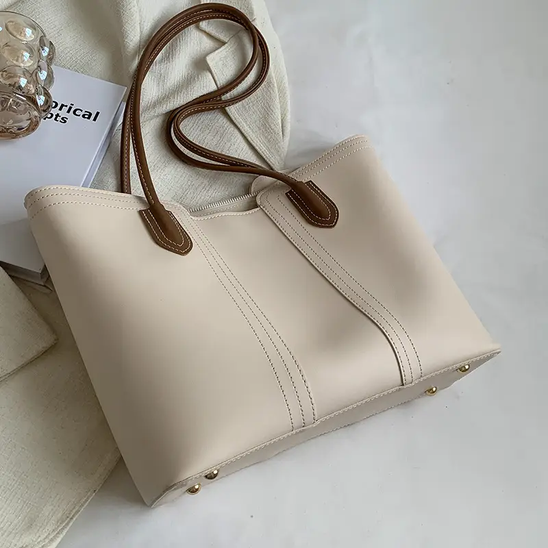 Brown Korean Style Large Shoulder Bag for Women - Image 7