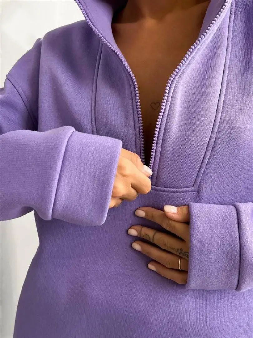 2023 Women's Grey Sweatshirt Leg Pants Set — feature 18