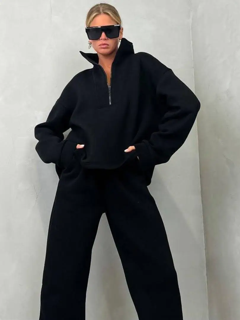 2023 Women's Grey Sweatshirt Leg Pants Set — feature 22