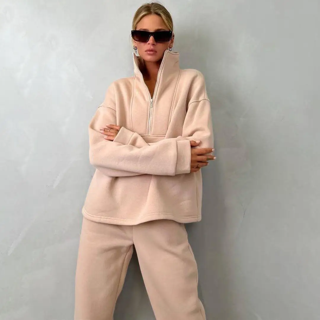 2023 Women's Grey Sweatshirt Leg Pants Set — feature 24