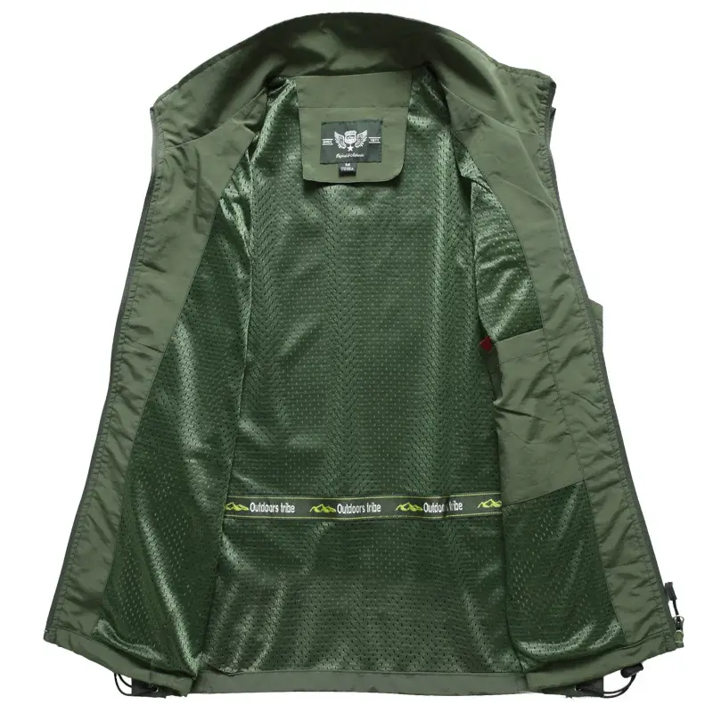 Green Reflective Emergency Vest with Multi-Pockets - Image 9