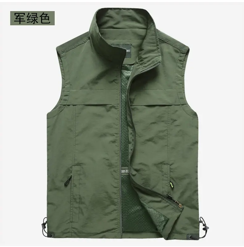 Green Reflective Emergency Vest with Multi-Pockets — feature 11
