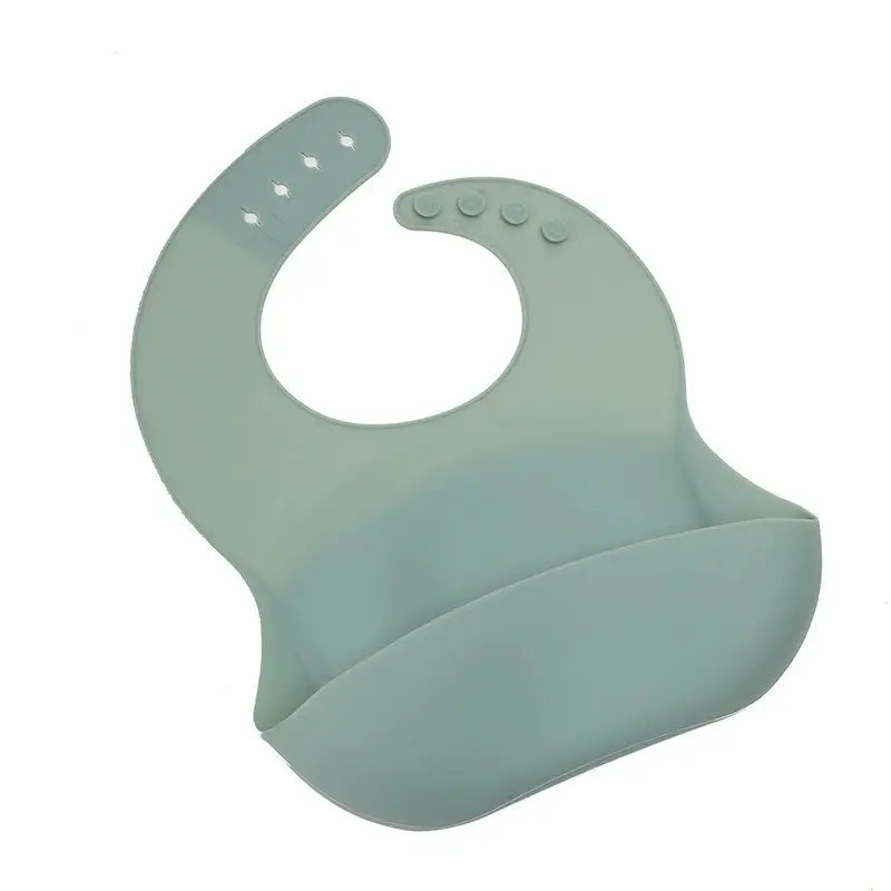 Baby Silicone Bib Waterproof Meal Pocket Slippery Towel - Image 5