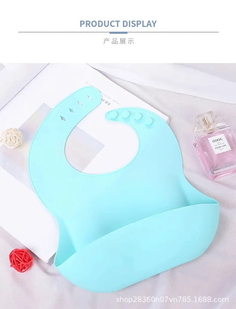 Baby Silicone Bib Waterproof Meal Pocket Slippery Towel — feature 11