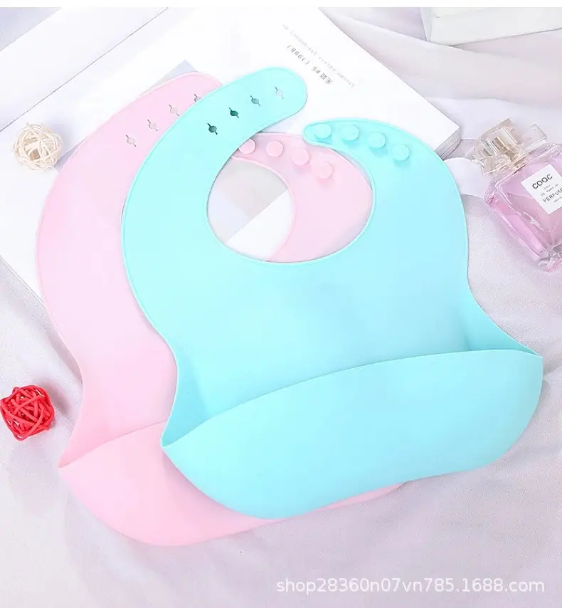 Baby Silicone Bib Waterproof Meal Pocket Slippery Towel — feature 12