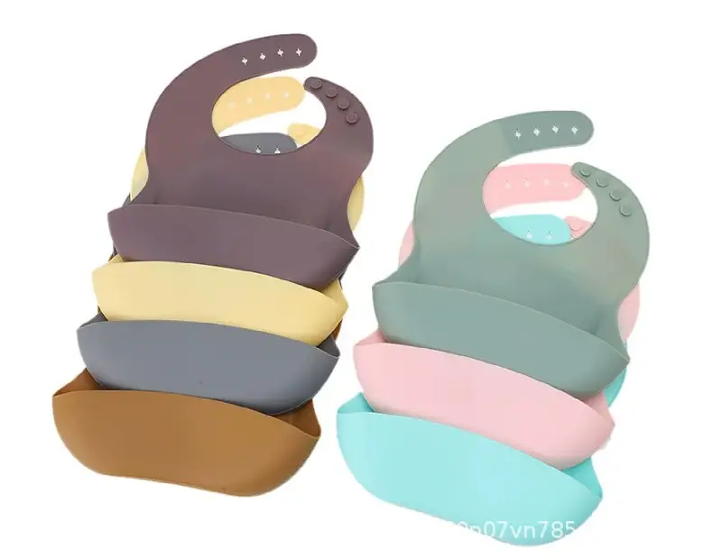 Baby Silicone Bib Waterproof Meal Pocket Slippery Towel — feature 6