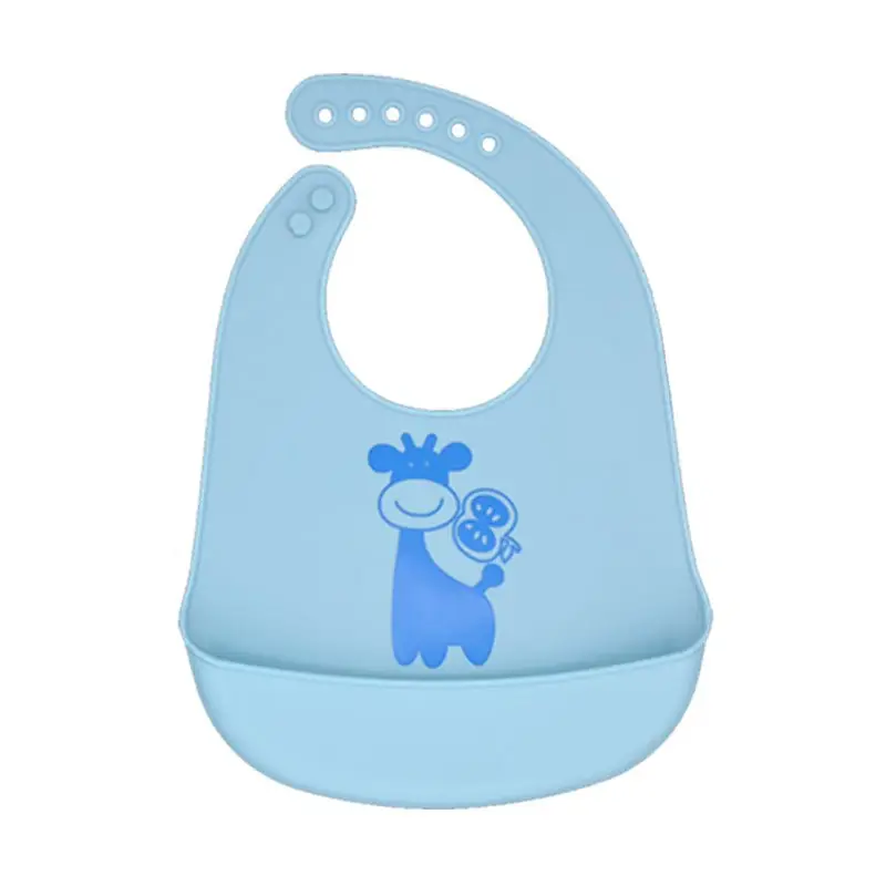 Baby Silicone Bib Waterproof Meal Pocket Slippery Towel - Image 11