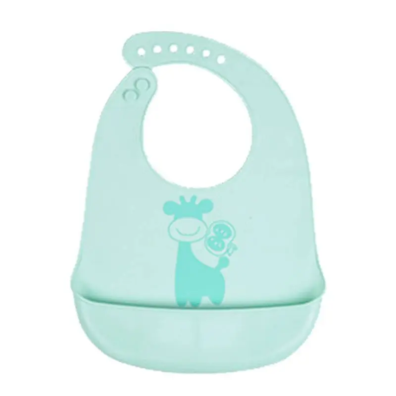 Baby Silicone Bib Waterproof Meal Pocket Slippery Towel - Image 12