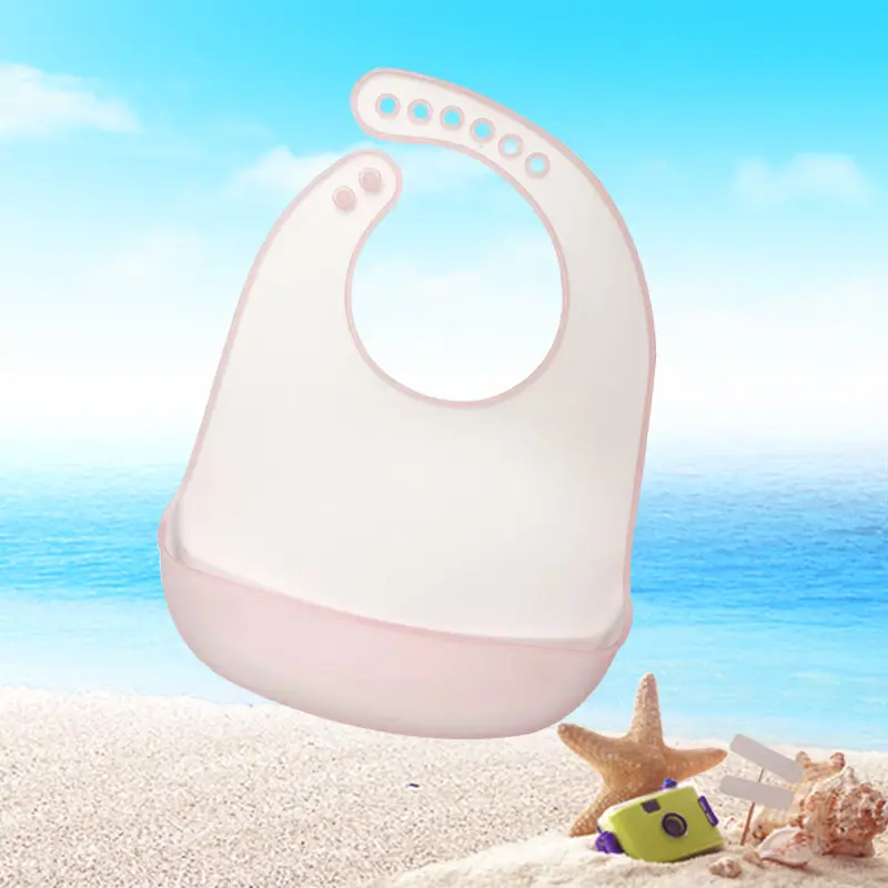 Baby Silicone Bib Waterproof Meal Pocket Slippery Towel - Image 13