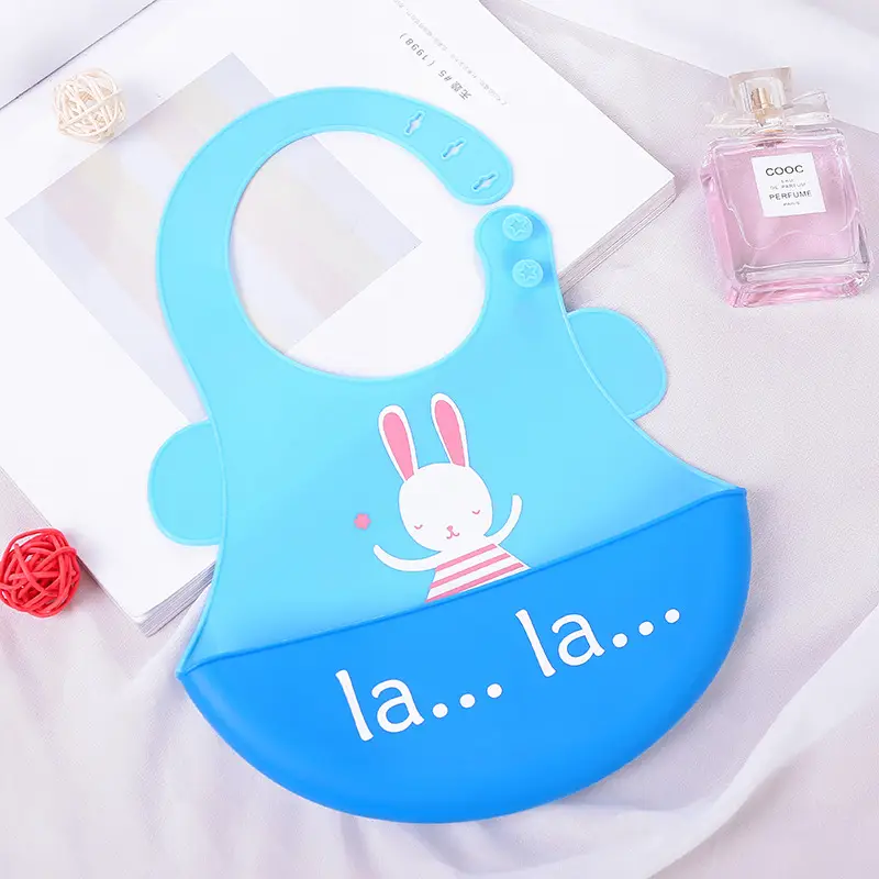 Baby Silicone Bib Waterproof Meal Pocket Slippery Towel - Image 20