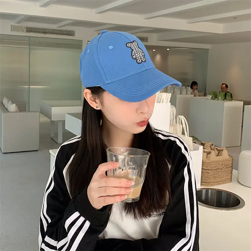 Klein Blue Baseball Cap for Girls Casual All-match - Image 3