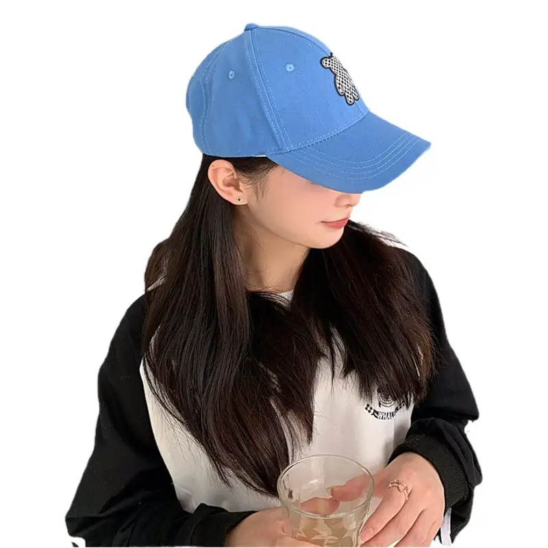 Klein Blue Baseball Cap for Girls Casual All-match