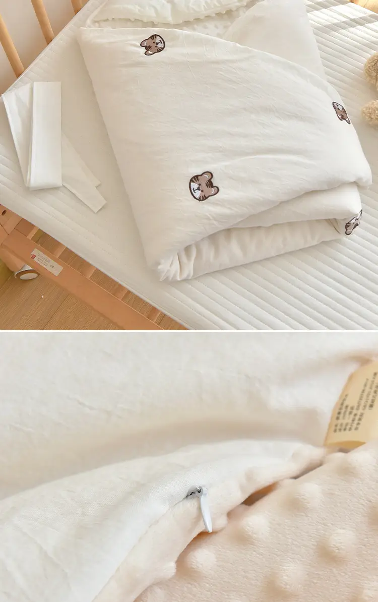 Newborn Pure Cotton Bean Velvet Quilt Detachable Swaddle — feature 9