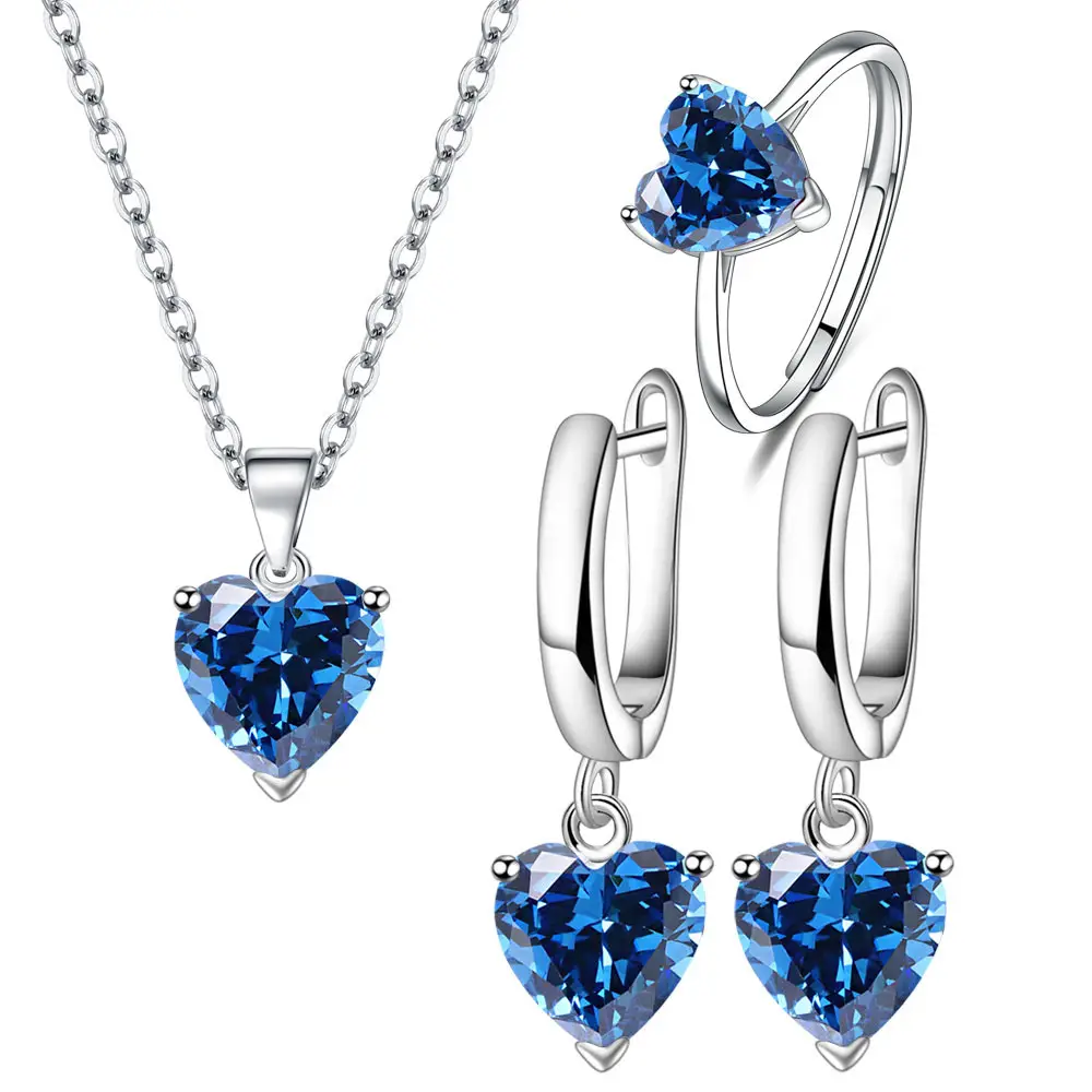 Heart-shaped Zircon Ring for Women Silver Plated - Image 17