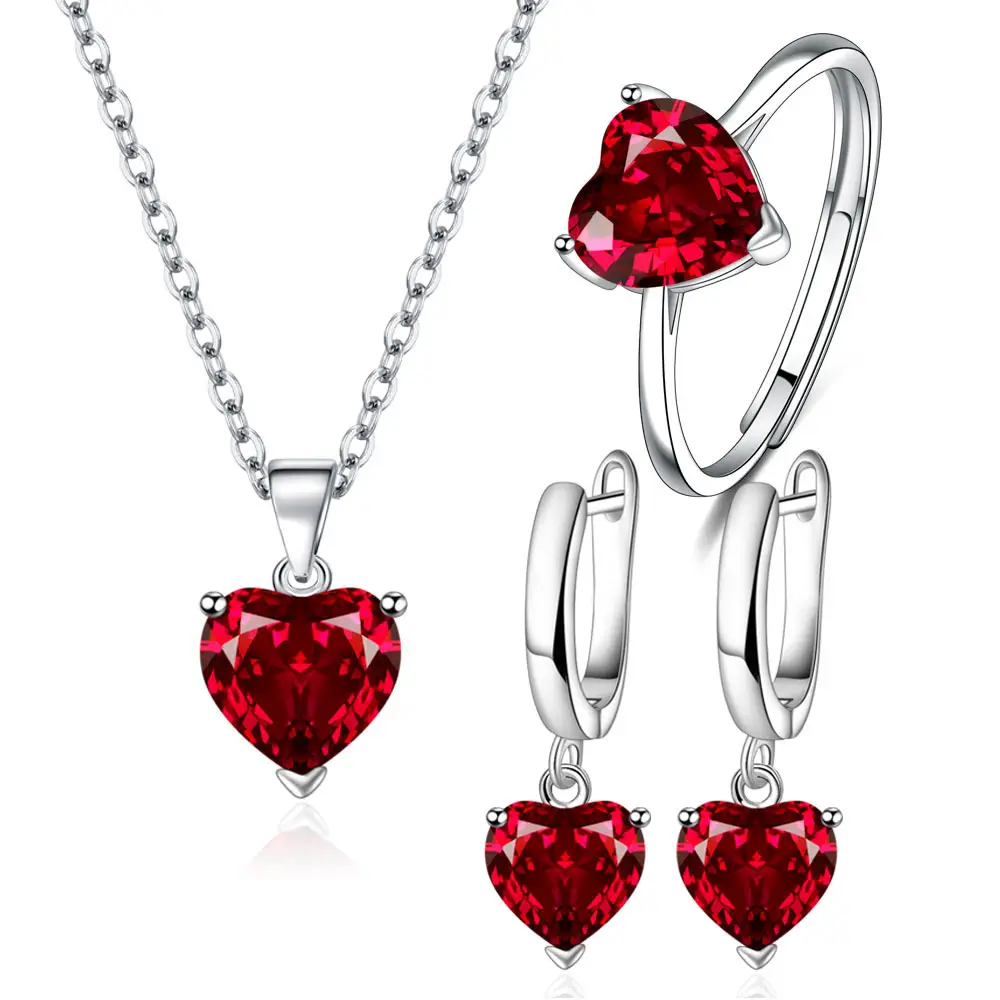 Heart-shaped Zircon Ring for Women Silver Plated - Image 18