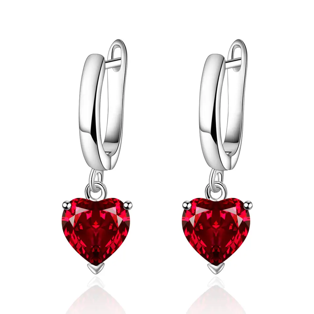 Heart-shaped Zircon Ring for Women Silver Plated - Image 9