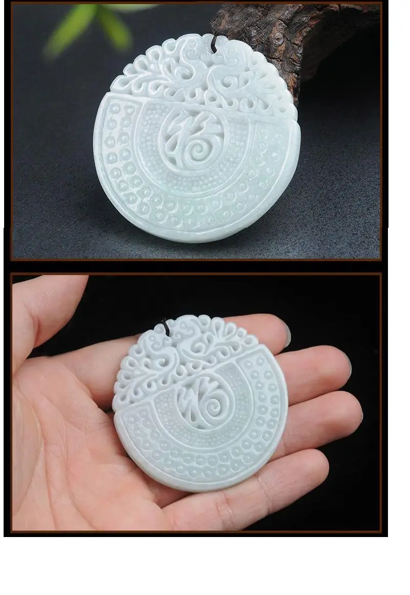 Guan Yu Jade Pendant with Fortune Design — feature 6