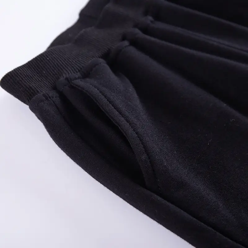 Black Cotton Sweatshirt for Men Winter Warm Wear