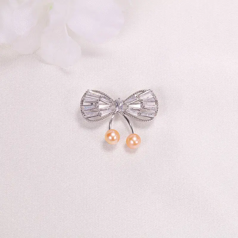 Pearl Butterfly Brooch for Women - Image 5