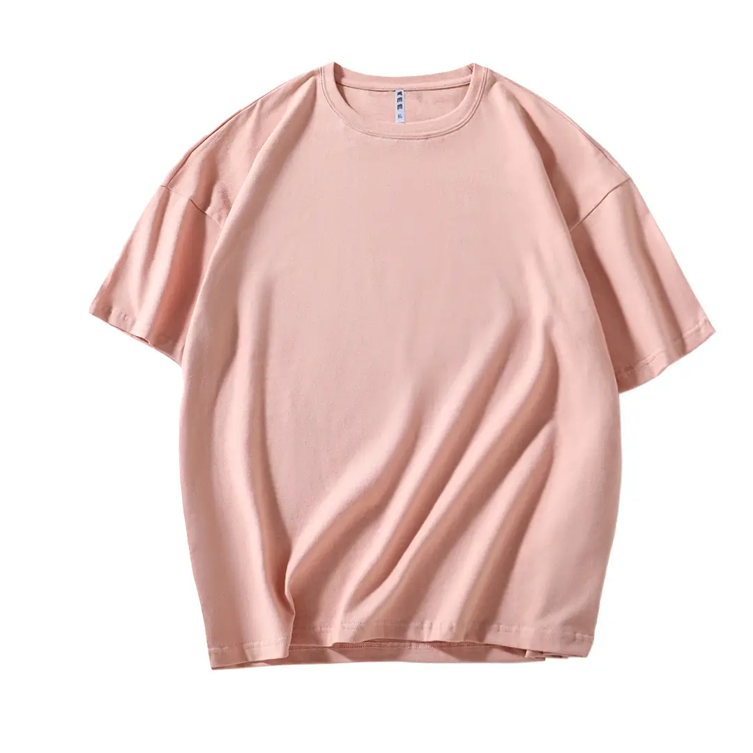 200g Cotton Hip Hop T-Shirt Orange Round Neck