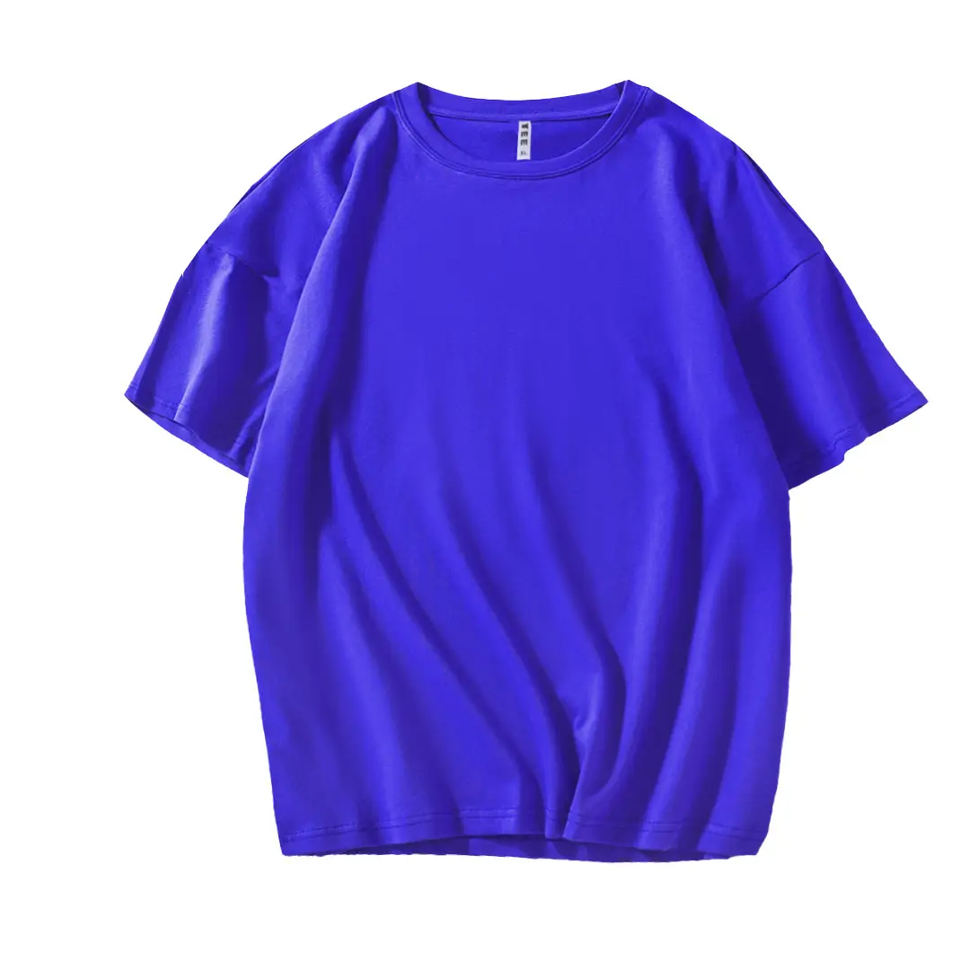 200g Cotton Hip Hop T-Shirt Orange Round Neck