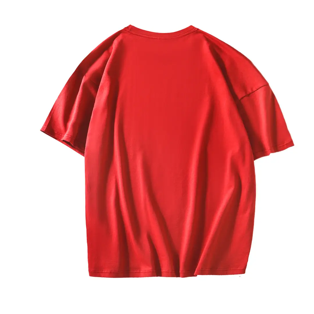 200g Cotton Hip Hop T-Shirt Orange Round Neck — feature 21