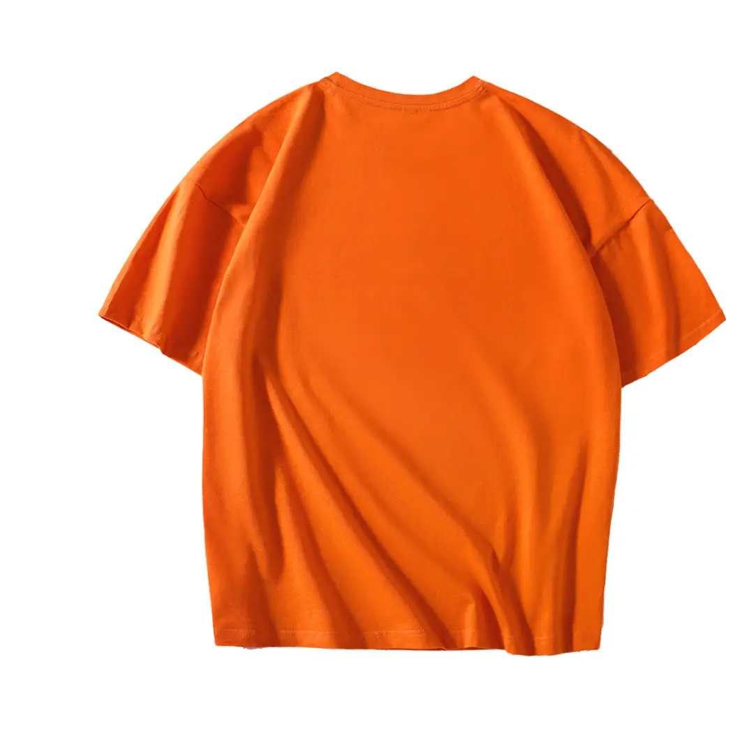 200g Cotton Hip Hop T-Shirt Orange Round Neck — feature 7