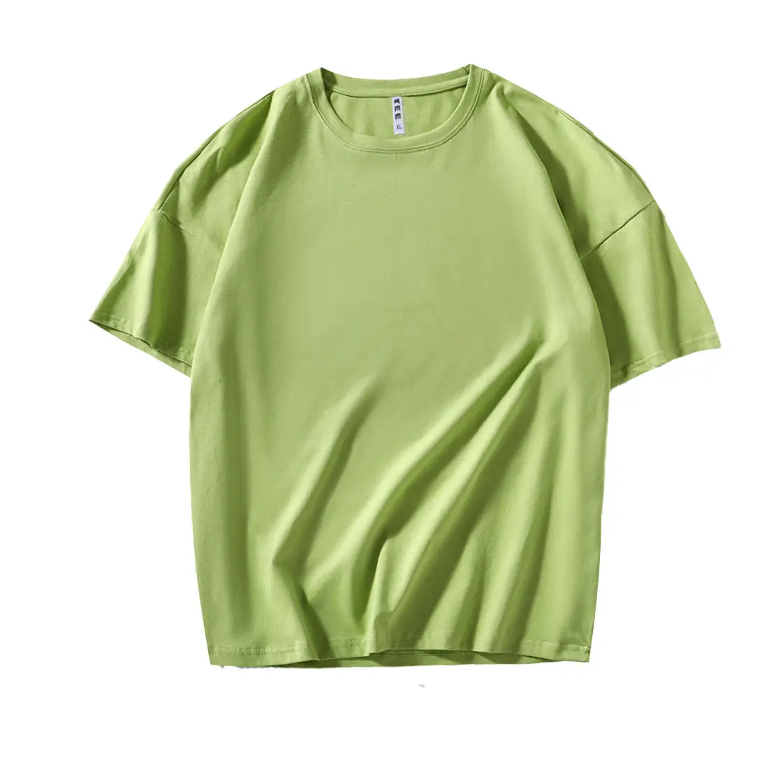 200g Cotton Hip Hop T-Shirt Orange Round Neck