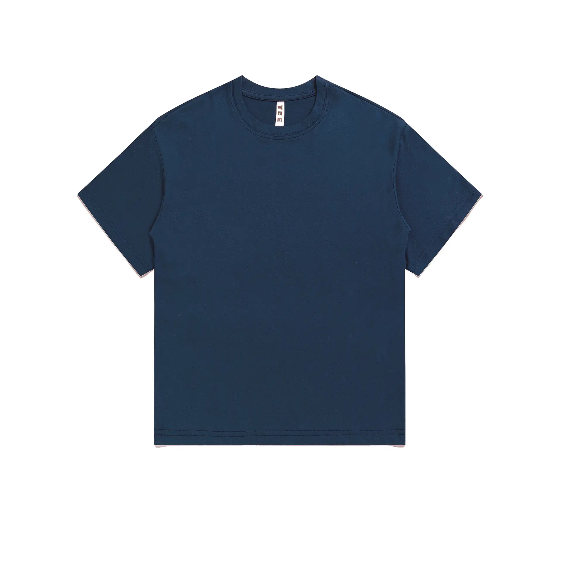 200g Cotton Hip Hop T-Shirt Orange Round Neck