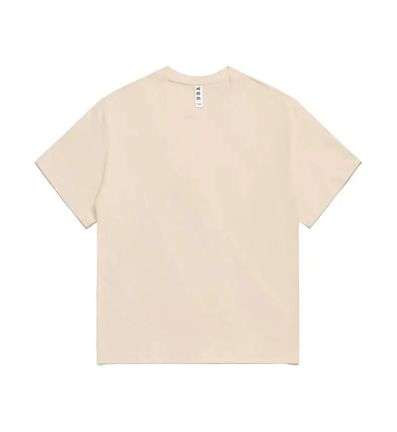 200g Cotton Hip Hop T-Shirt Orange Round Neck