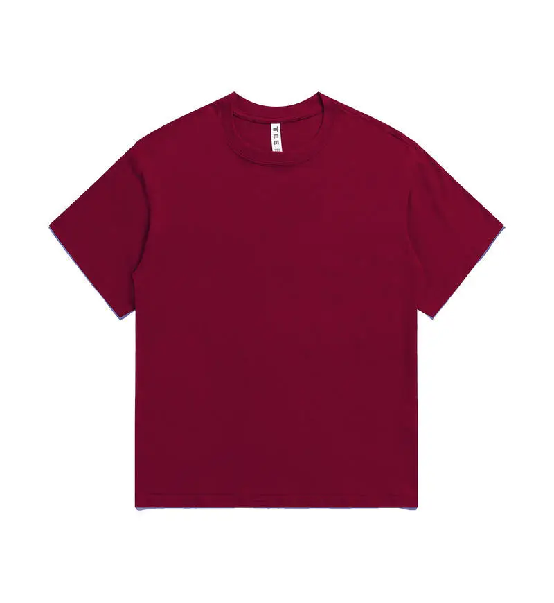 200g Cotton Hip Hop T-Shirt Orange Round Neck