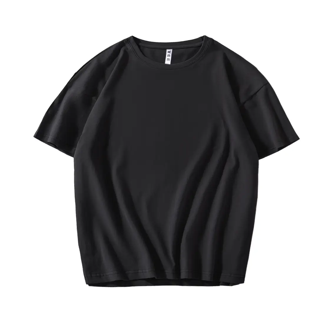 200g Cotton Hip Hop T-Shirt Orange Round Neck