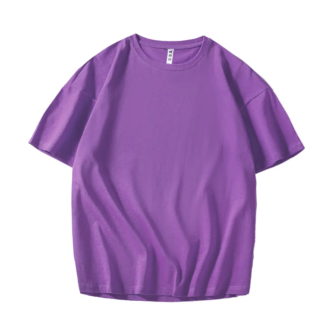 200g Cotton Hip Hop T-Shirt Orange Round Neck