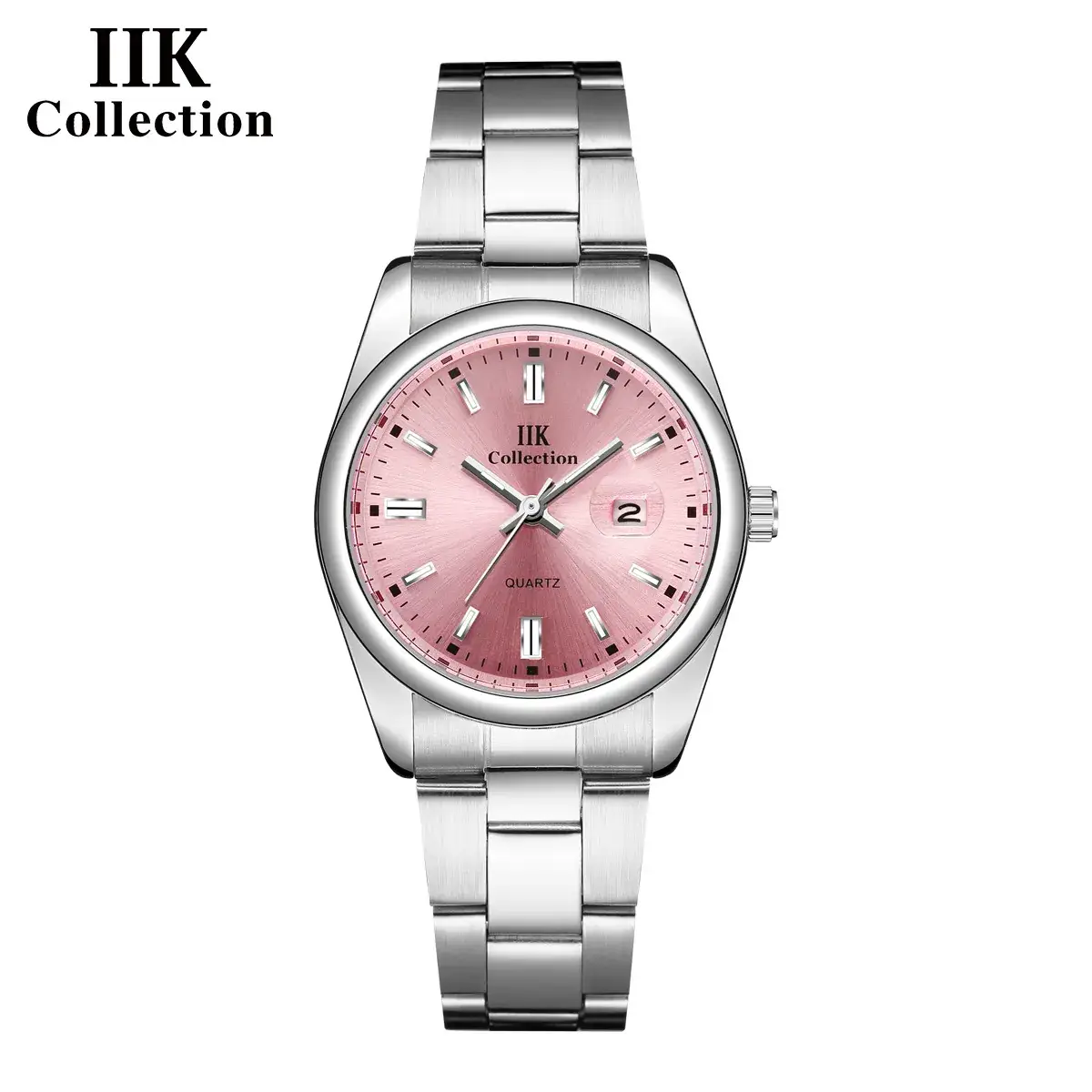IIK Yellow Dial Women's Quartz Calendar Watch - Image 8