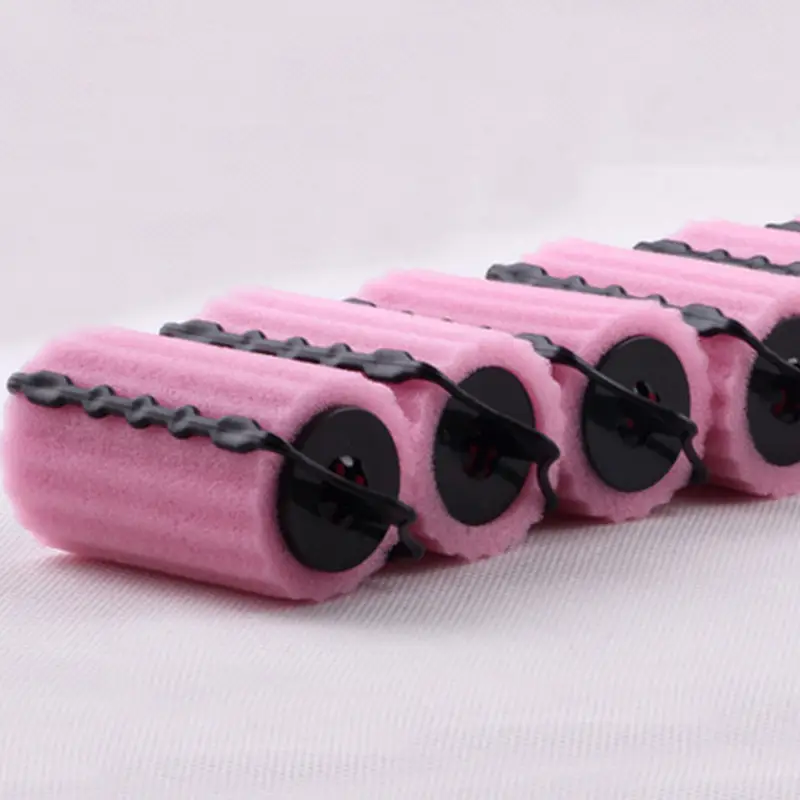 Pink Non-Ironing Hair Curling Stick Set of 8 - Image 6