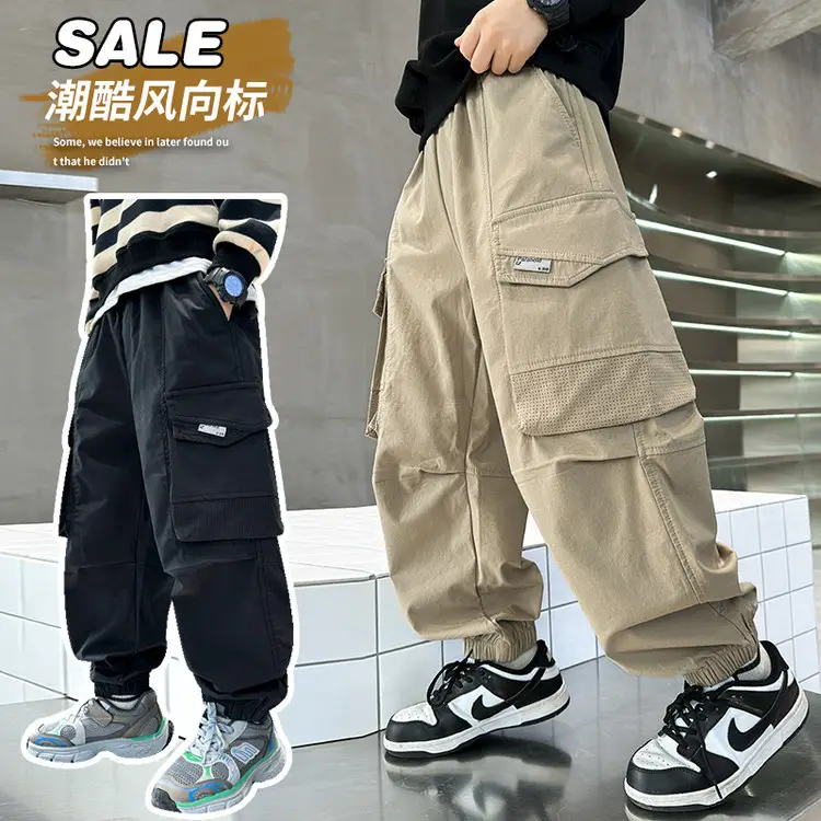 Boys Casual Cargo Pants Large Spring 2025 - Image 12