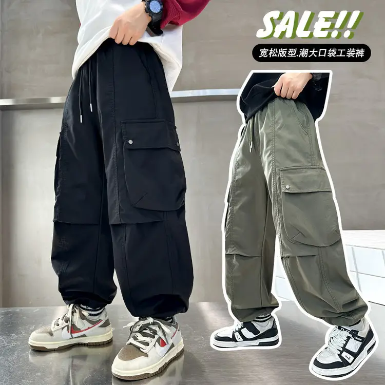 Boys Casual Cargo Pants Large Spring 2025 - Image 13