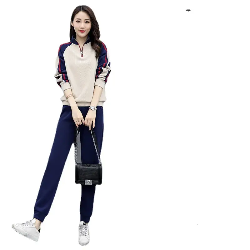 Women Korean Style Casual Sports Suit Spring Autumn 2025 - Image 9