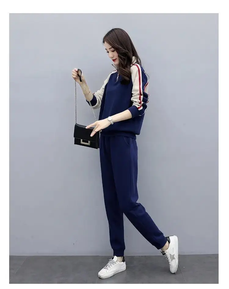 Women Korean Style Casual Sports Suit Spring Autumn 2025 — feature 10
