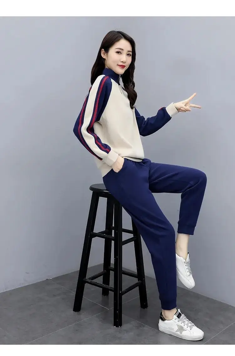 Women Korean Style Casual Sports Suit Spring Autumn 2025 — feature 13