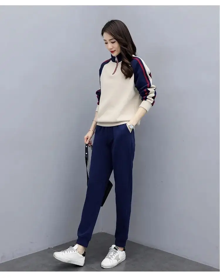 Women Korean Style Casual Sports Suit Spring Autumn 2025 — feature 15