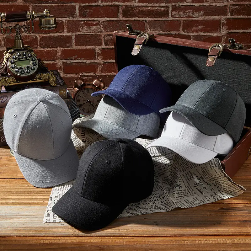 2025 Wool Baseball Cap Men Women Grey Duck Tissue - Image 9