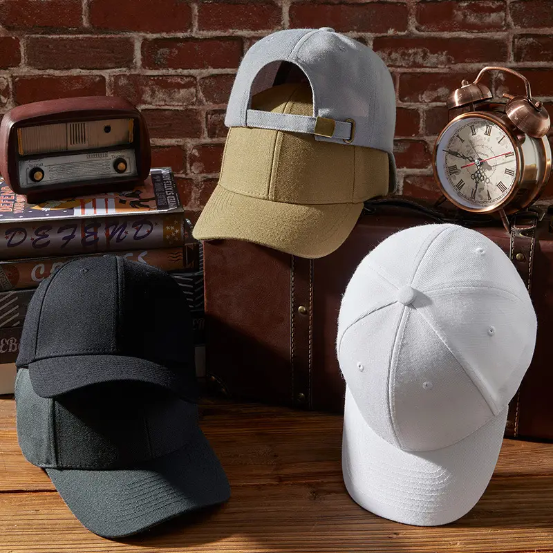 2025 Wool Baseball Cap Men Women Grey Duck Tissue - Image 11
