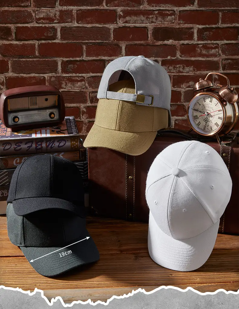 2025 Wool Baseball Cap Men Women Grey Duck Tissue — feature 10