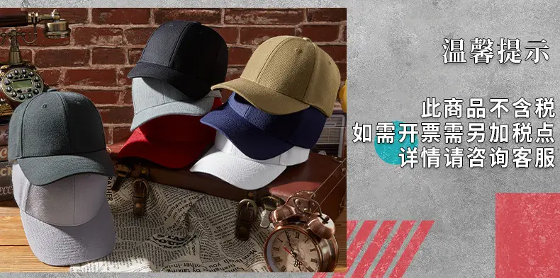 2025 Wool Baseball Cap Men Women Grey Duck Tissue — feature 27