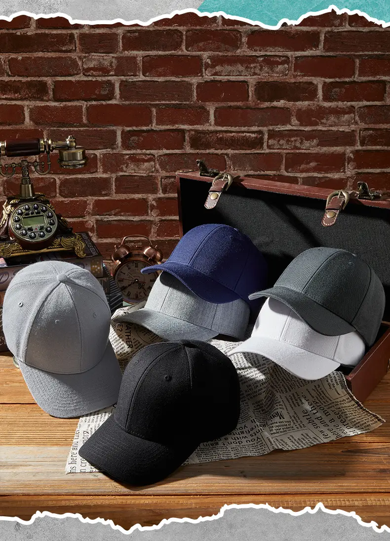 2025 Wool Baseball Cap Men Women Grey Duck Tissue — feature 4