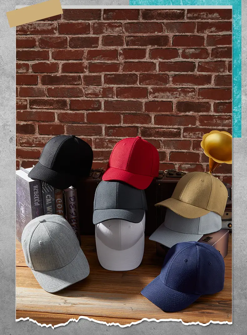 2025 Wool Baseball Cap Men Women Grey Duck Tissue — feature 6