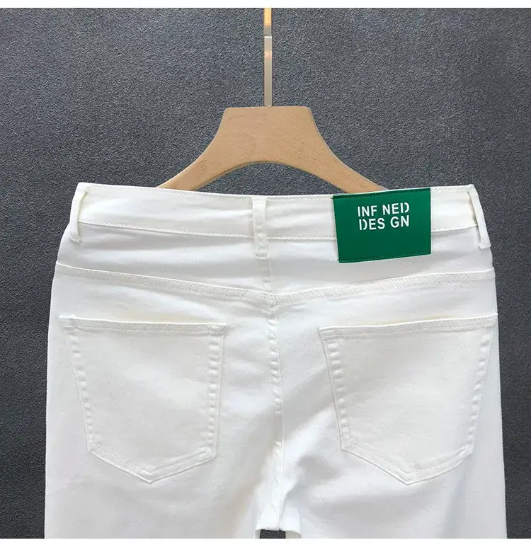 Men Black Slim Fit Cropped Jeans Spring Autumn — feature 17