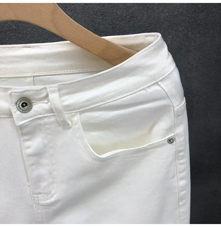 Men Black Slim Fit Cropped Jeans Spring Autumn — feature 18