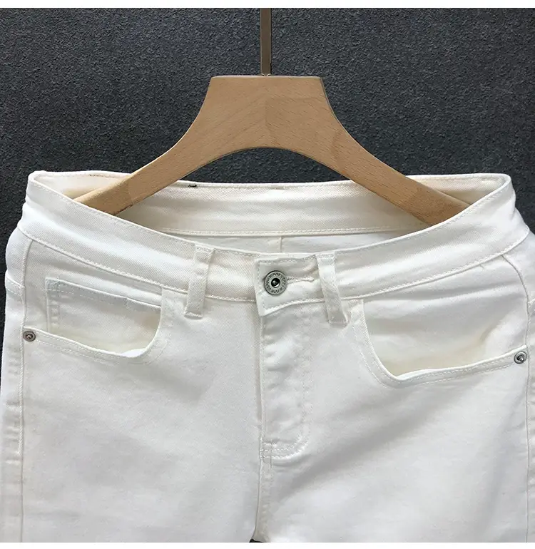 Men Black Slim Fit Cropped Jeans Spring Autumn — feature 19
